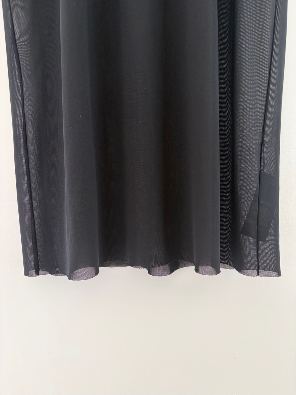 Wilfred Free Black Pontes Sheer Short-Sleeve Mini Dress, XS - Picture 9 of 11